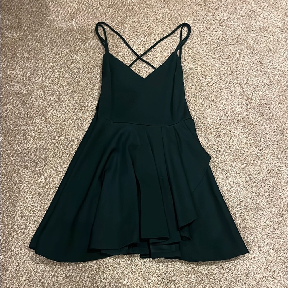 Elegant Green Sleeveless Dress